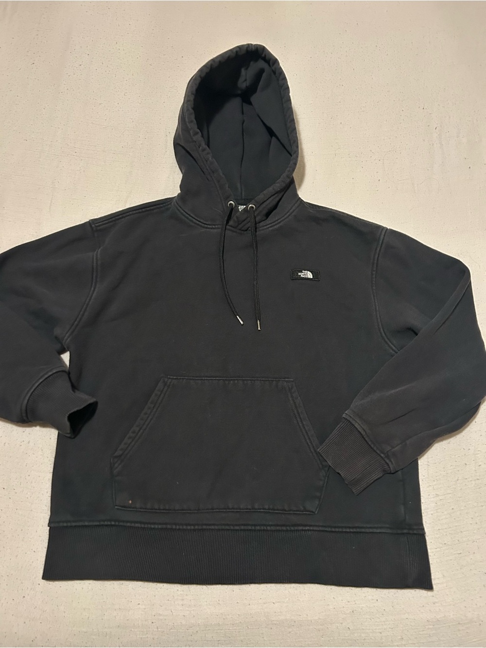 The North Face Black Hoodie with Small Chest Logo